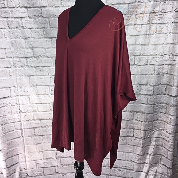 A2 Lollipop Star Burgundy Oversized Loose Fit Top - Picture 3 of 8